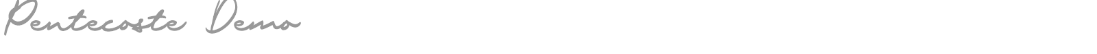 Pentecoste font preview